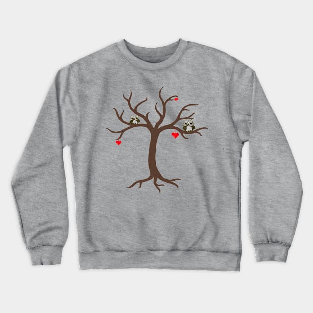 Love Tree Crewneck Sweatshirt by madmonkey